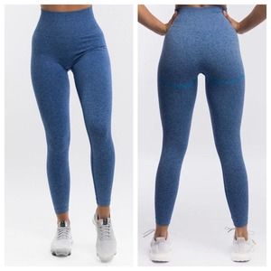 ECHT Arise Key High Rise Blue Seamless Leggings